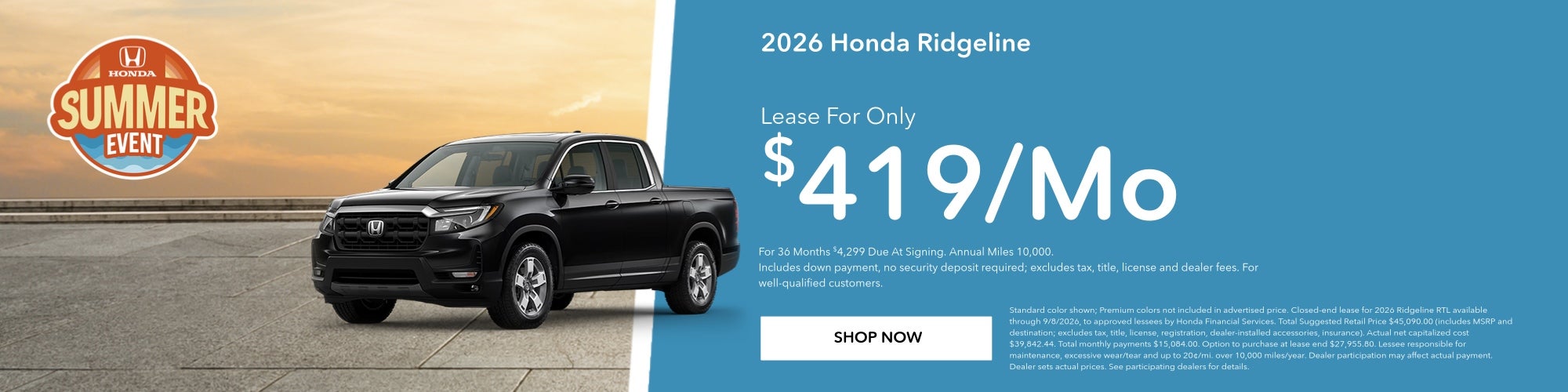 2026 Honda Ridgeline