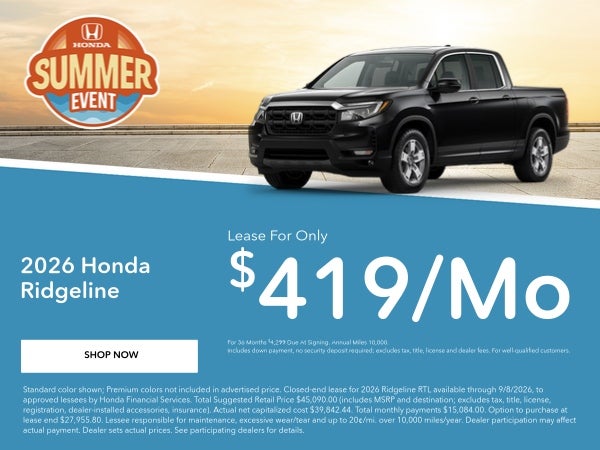 2026 Honda Ridgeline